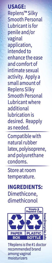 Replens Silky Smooth Personal Lubricant, 2.7 Fl Oz