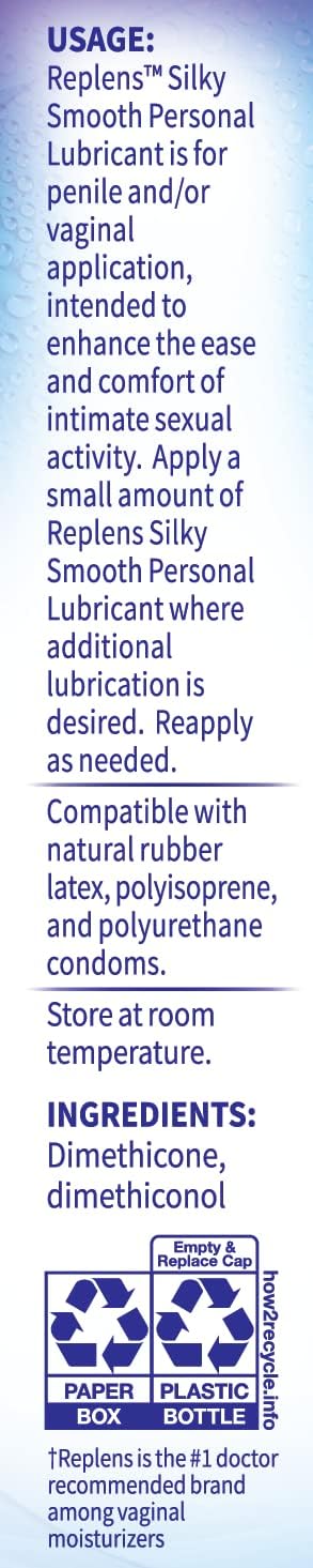 Replens Silky Smooth Personal Lubricant, 2.7 Fl Oz