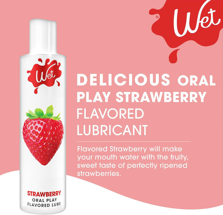 Wet Sexy Strawberry Premium Flavored Edible Lube for Men, Women