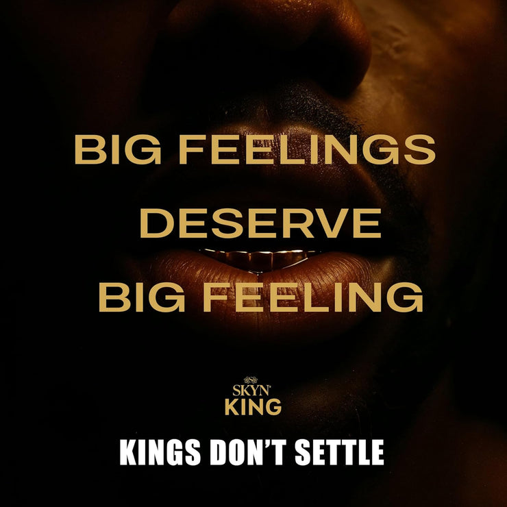 SKYN King Elite Large Size Ultra-Thin Non-Latex Protection with Extra Glide – 10 Count