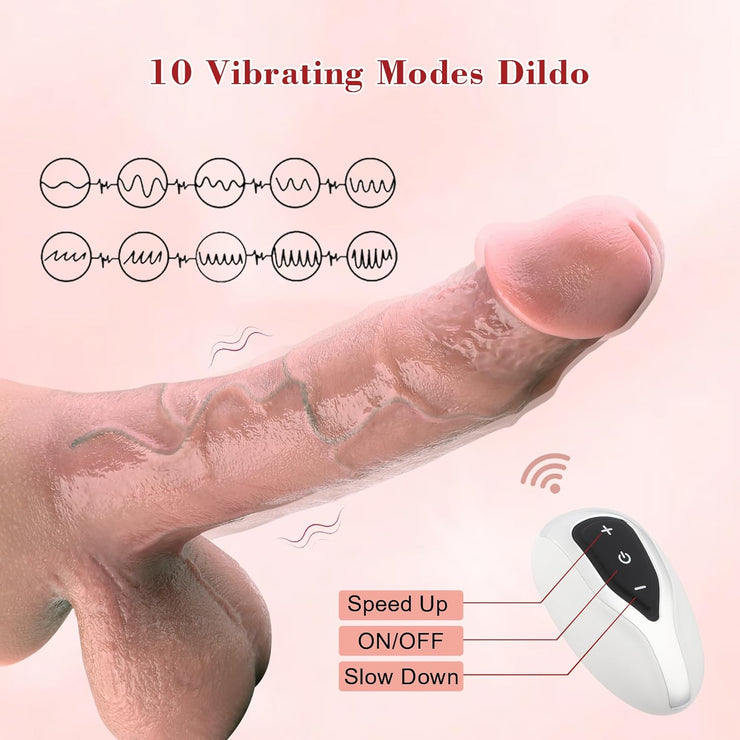 Premium Silicone Thrusting & Vibrating dildo – for Women & Couples
