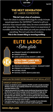 SKYN King Elite Large Size Ultra-Smooth Protection – Non-Latex, 10 Count