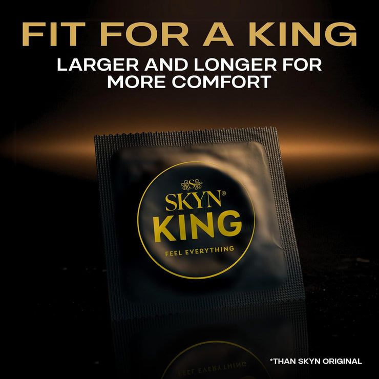 SKYN King Elite Large Size Ultra-Smooth Protection – Non-Latex, 10 Count