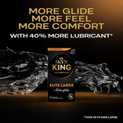 SKYN King Elite Large Size Ultra-Smooth Protection – Non-Latex, 10 Count