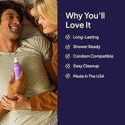 Silicone-Based Personal Lubricant - Hydrating Condom Compatible Lube for Men, Women.